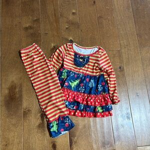 Boutique outfit girls size 3t long sleeve  Christmas